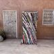 Colorful Boucherouite Moroccan rug - 89 x 202 cm