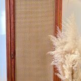 Vintage Parisian wardrobe in wood and caning – Art style