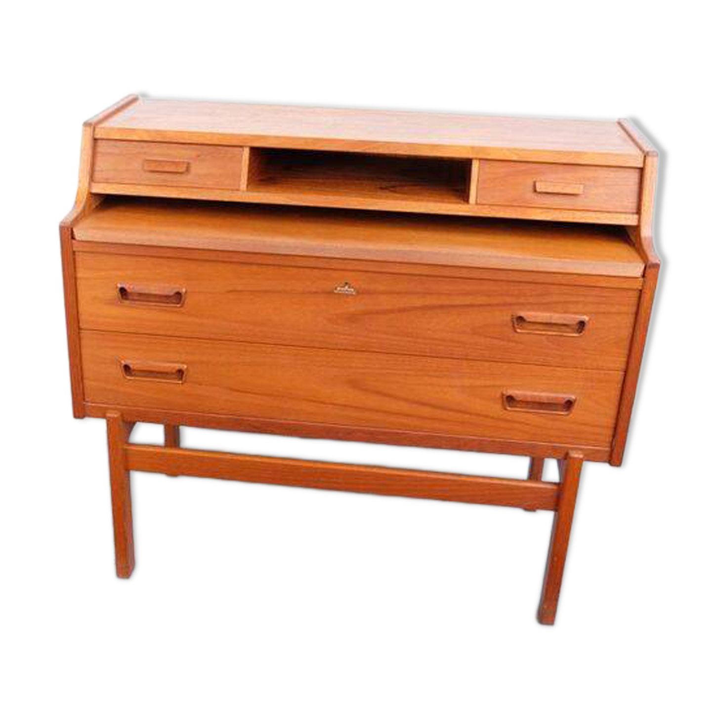 Iversen teak secretary, Danish style from the 1960s-70s.