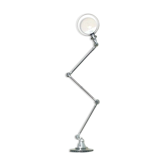 Lampadaire jielde brossée 3 bras de jean louis domecq france 1960