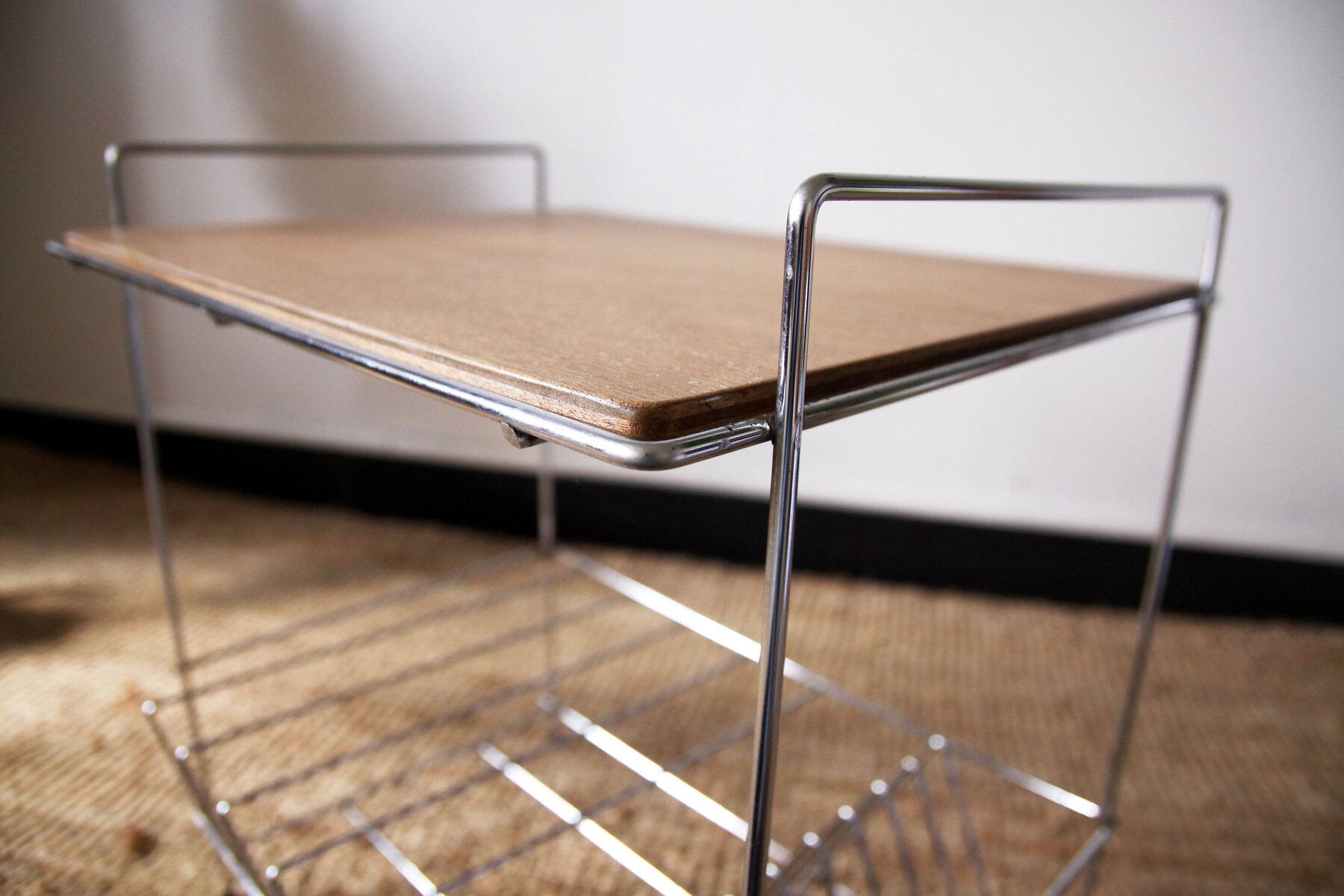 Vintage vinyl shelf