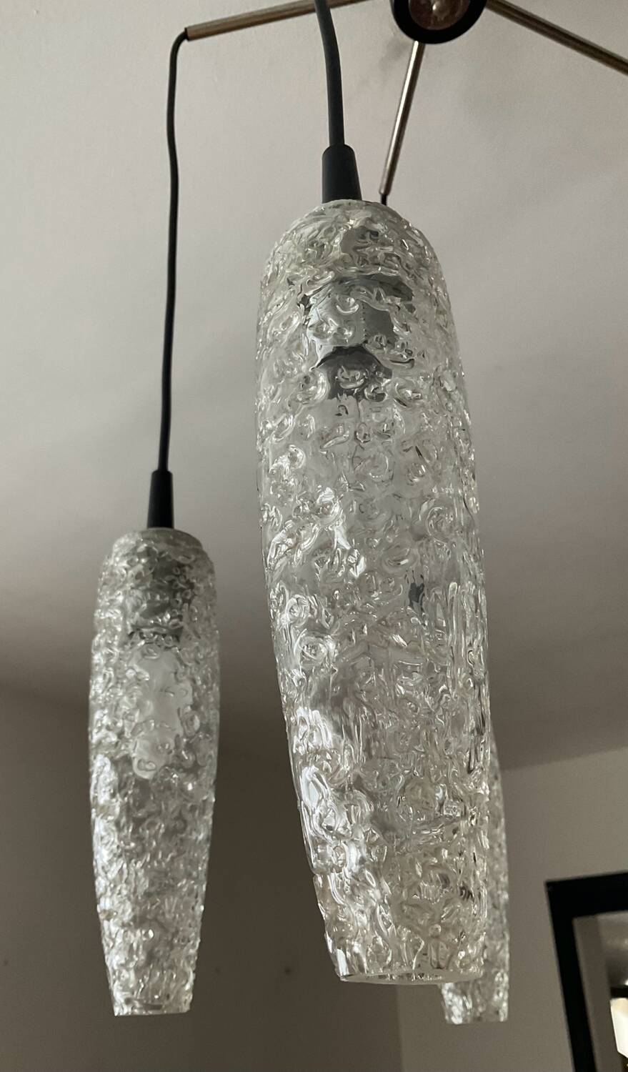 Vintage 5-light chandelier from the 60s