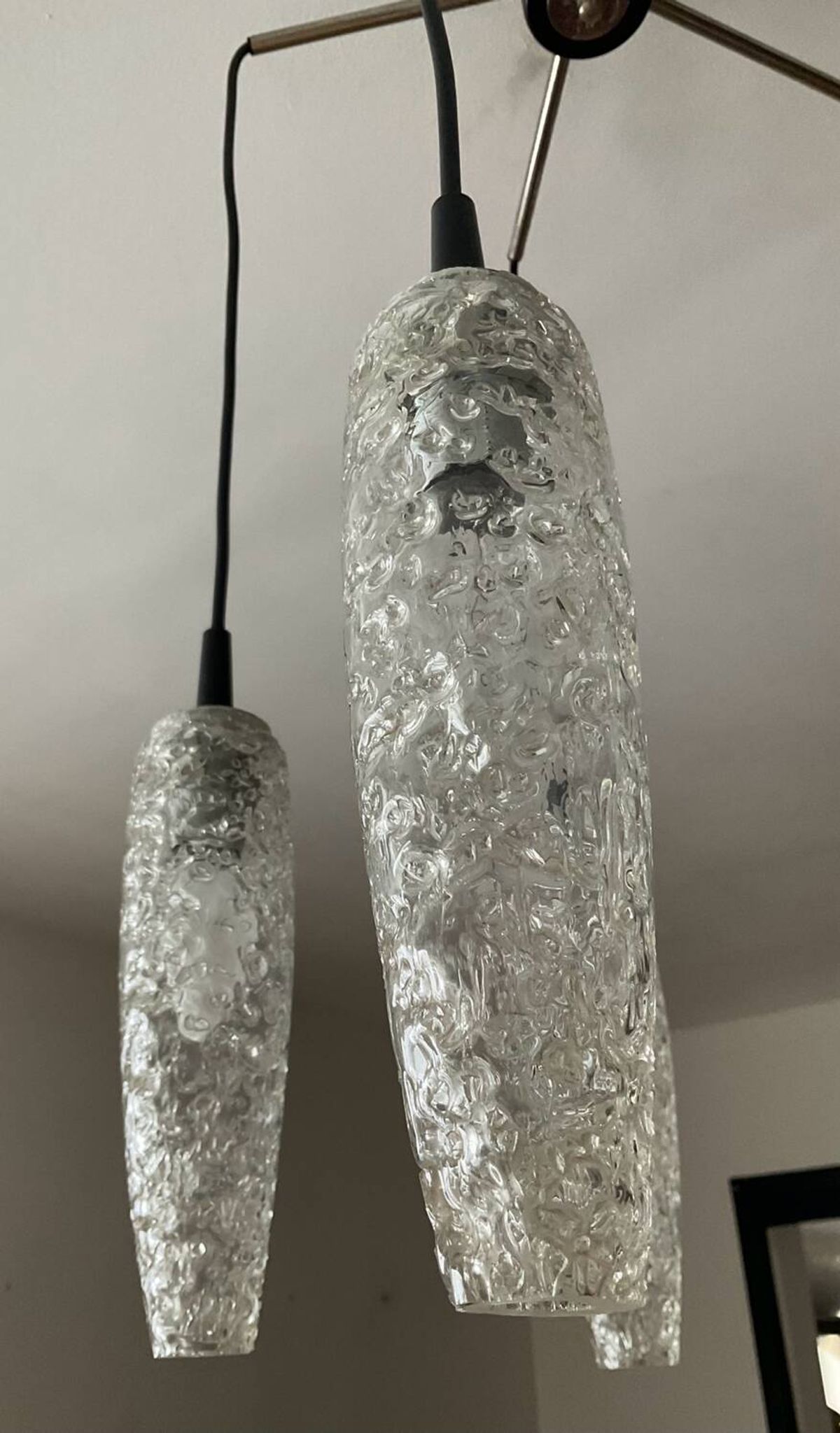 Vintage 5-light chandelier from the 60s