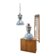 Pair of industrial lamps.