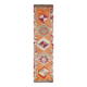 Soft Orange Vintage Wool Runner Rug For Kitchen, 74x307 Cm
