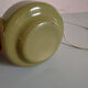 Paire de pieds de lampe vintage vert