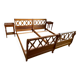 Pair of empire style swan neck beds and bedside tables