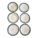 Lot of 6 ironstone plates (Morocco series)