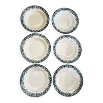 Lot 6 assiettes terre de fer (série Maroc)