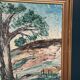 Original Swedish Oil on Canvas – “Tree” by Stig Allan