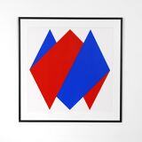 Print Red Blue by Bob Bonies