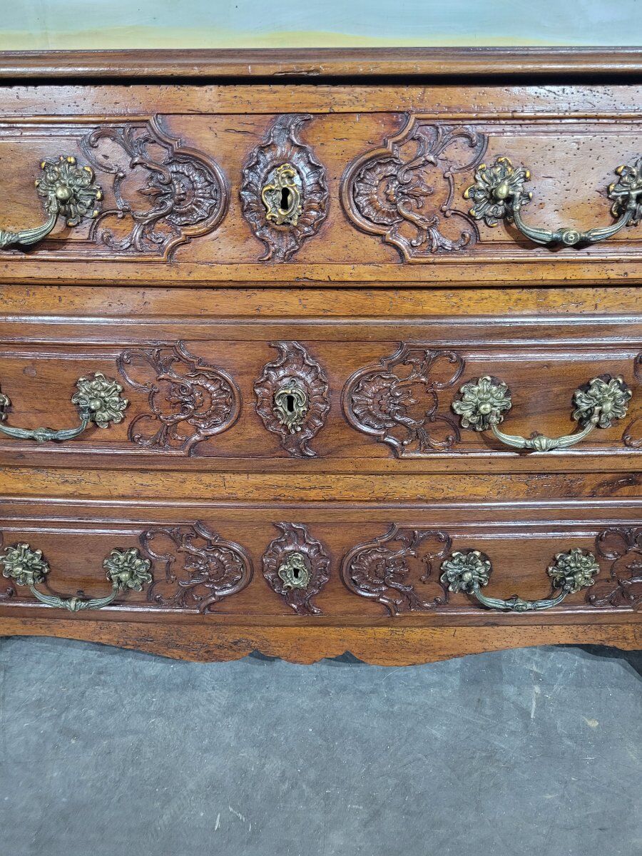 Louis XV walnut commode