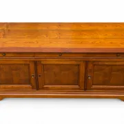 French library in Louis-Philippe style made of solid fruitwood.