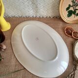 Large oval dish Gien model Floreal - vintage