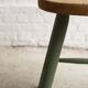 Milk painted pine stool, 1960s