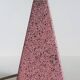Brussels porcelain lamp with a pink terrazzo effect