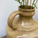 Beige glazed ceramic vase