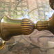 Lustre art deco-5 branches