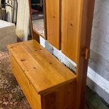 Vintage solid pine wardrobe