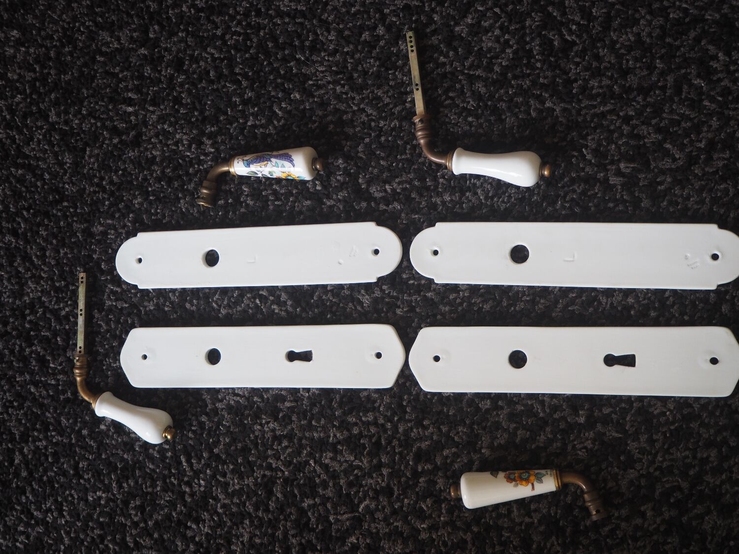 Limoges porcelain handles