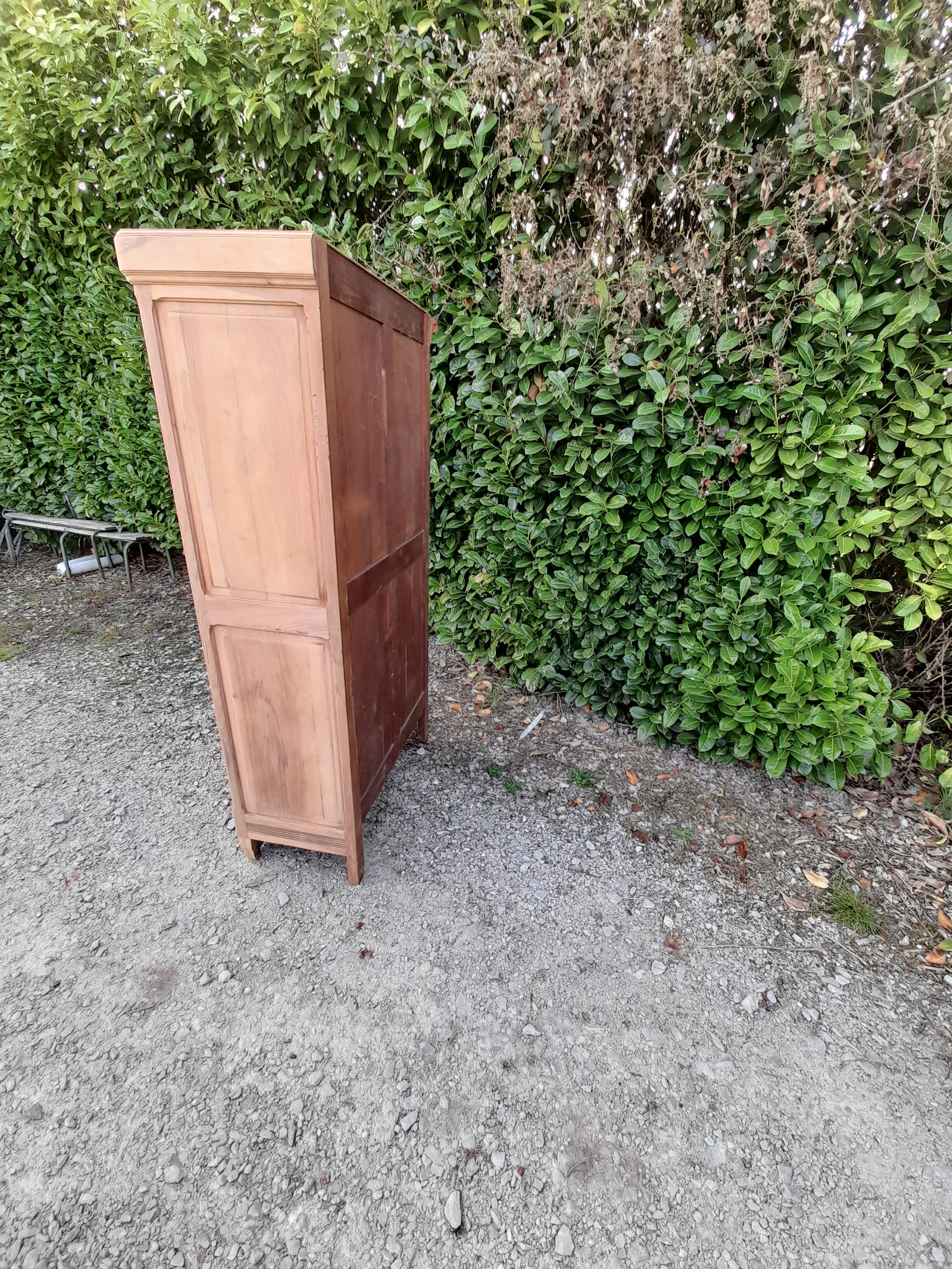 Showcase art deco wardrobe Parisian wood raw walnut