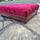 Red velvet footrest