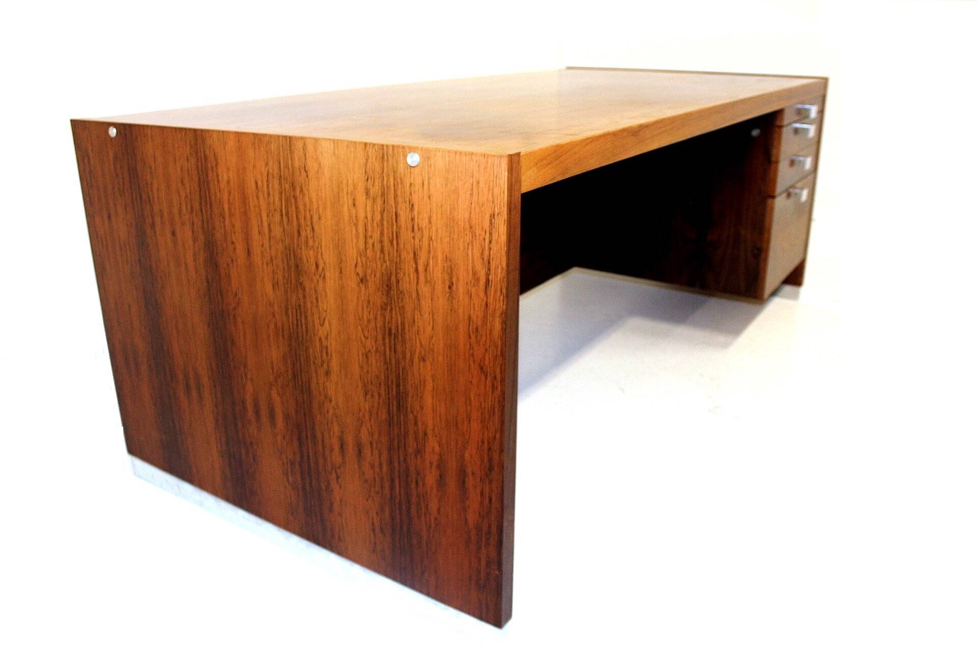 Rosewood desk, Isku, Finland, 1960