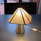 Lampe de table en pâte de verre opalescente et cloisonnée