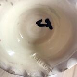 Vallauris vase with handle and gold leaf