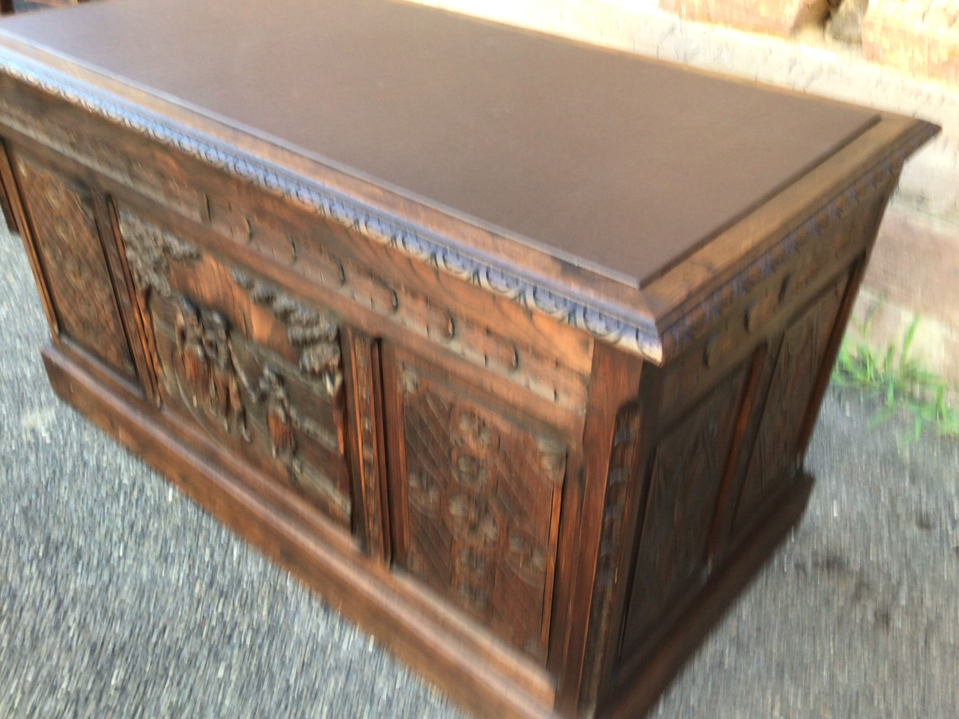 Minister's office oak style henri ii breton 1900s