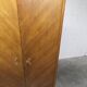 1950s Mid-Century Modern oak wardrobe with 2 doors and 2 drawers.