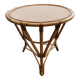 Vintage bamboo and rattan coffee table