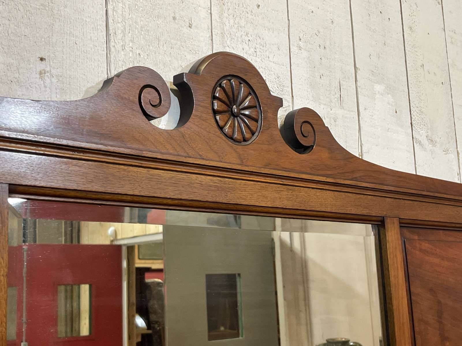 English walnut shelf from the early 20th century.