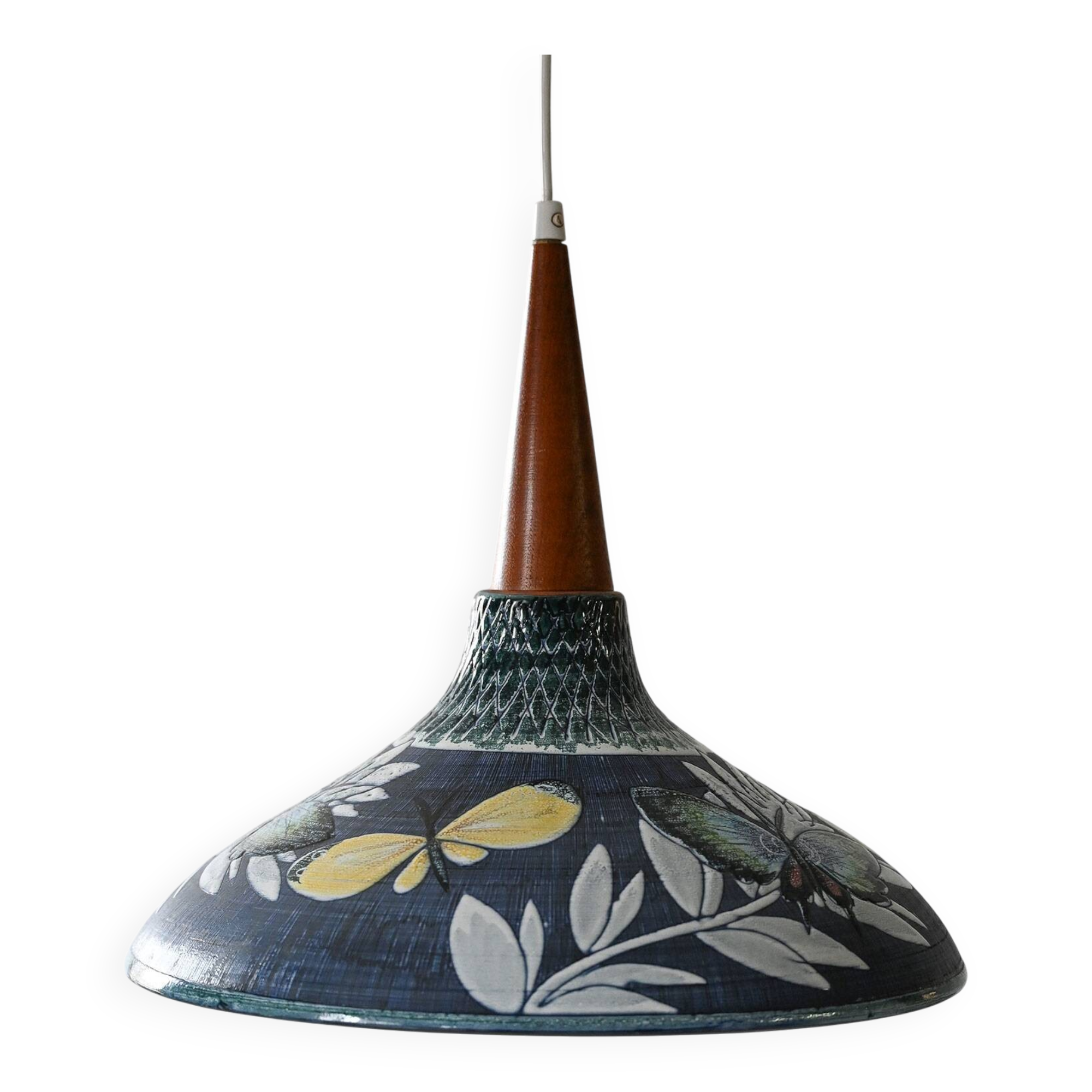 Ceramic pendant lamp by Tilgmans Keramik, attributed to Marian Zawadzki