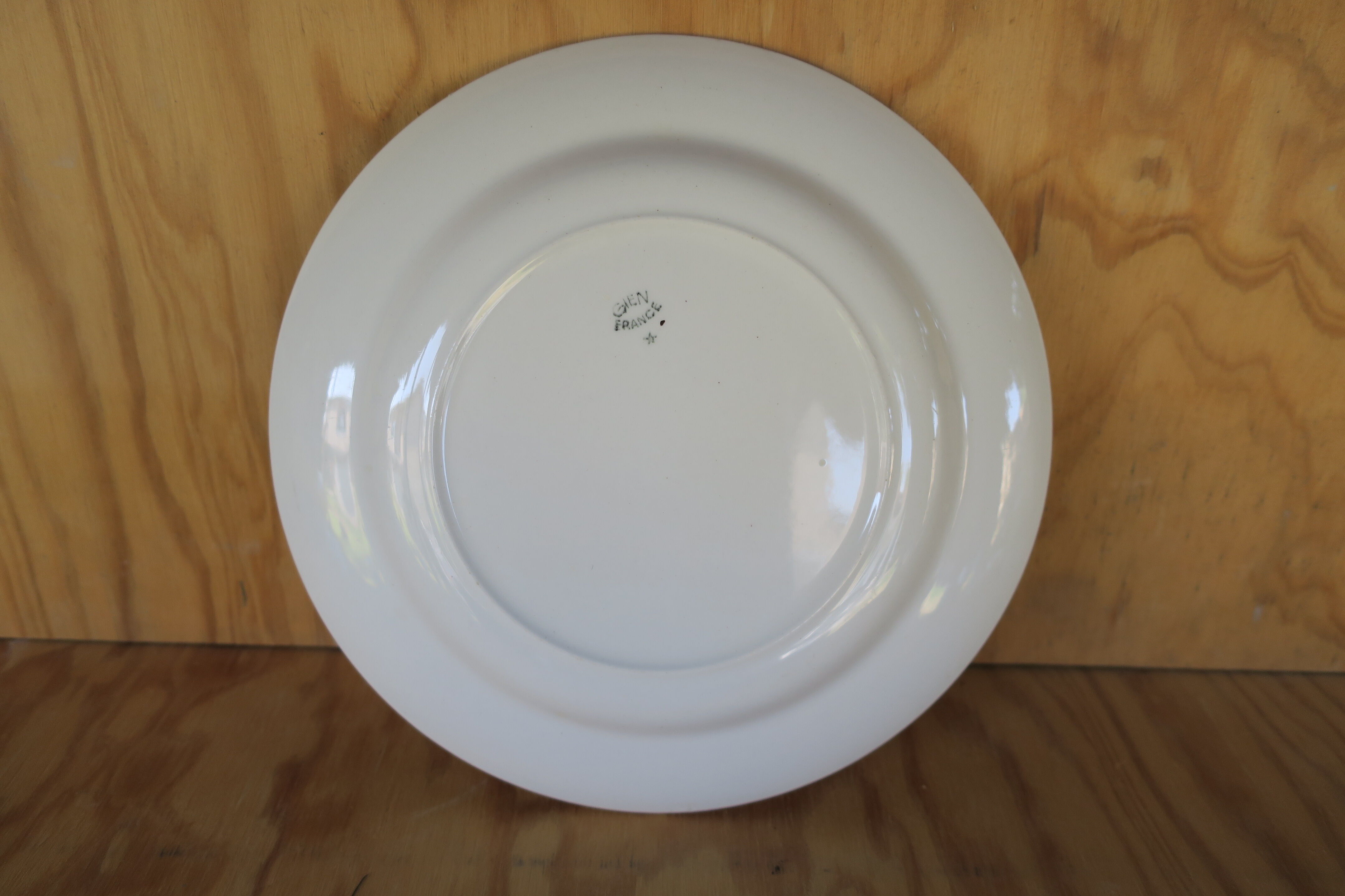 6 vintage gien France plates