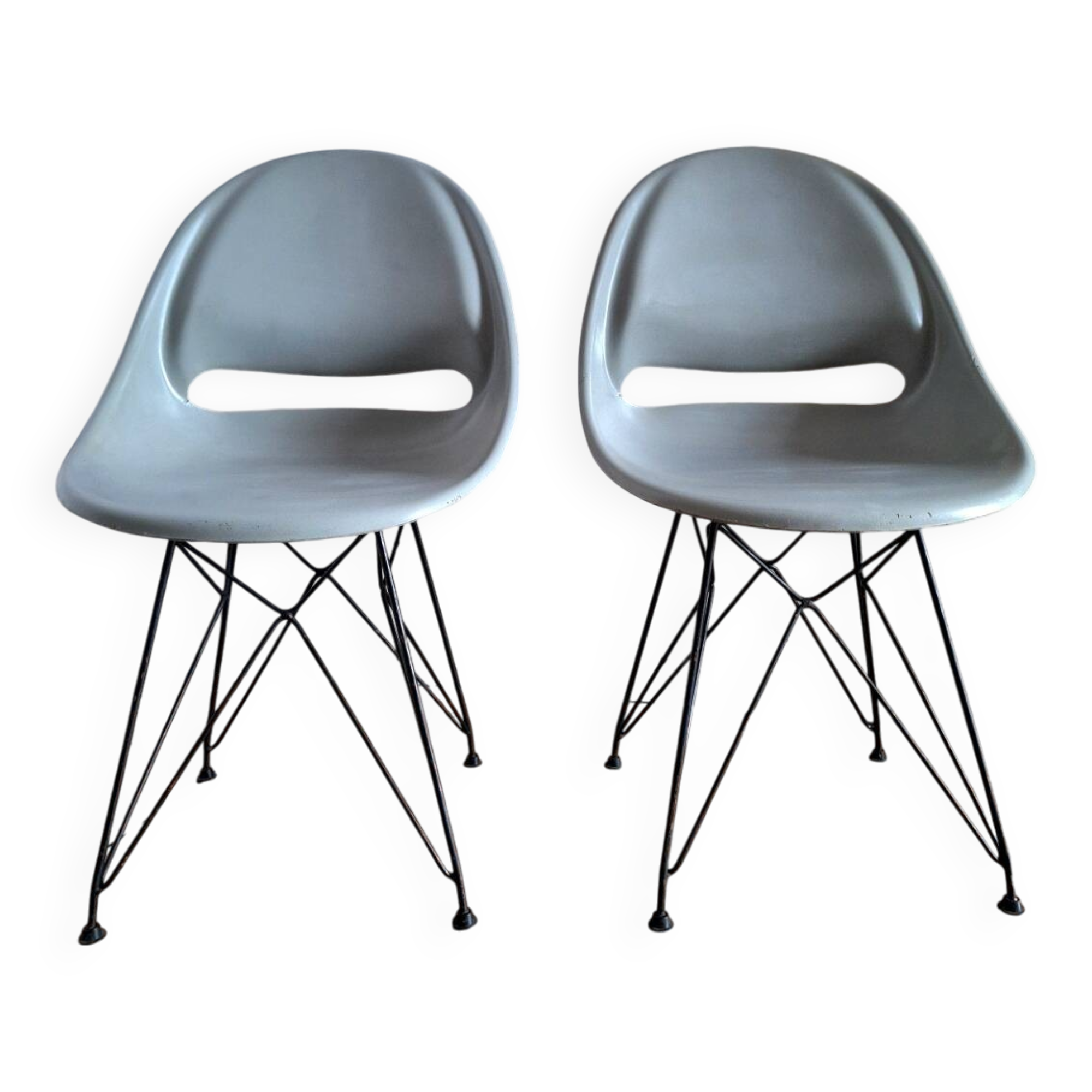 Pair of vintage chairs by Miroslav Navratil for Vertex, antique seating furniture
