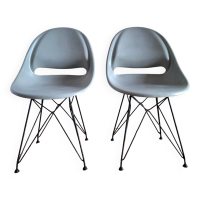 Paire de chaises vintage par Miroslav Navratil pour Vertex, meubles sièges anciens