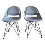 Paire de chaises vintage par Miroslav Navratil pour Vertex, meubles sièges anciens