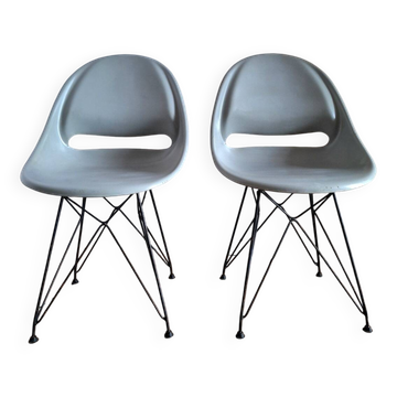 Pair of vintage chairs by Miroslav Navratil for Vertex, antique seating furniture