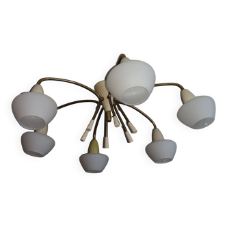 chandelier italy italian vintage retro 1950