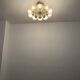 Large Brass Sputnik Flush Chandelier by Kaiser Leuchten