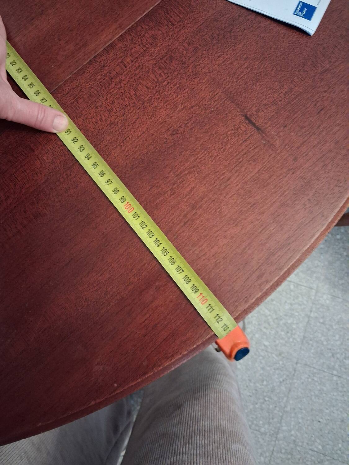 Solid mahogany dining table