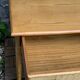 Vintage rattan and woven wicker desk 1970
