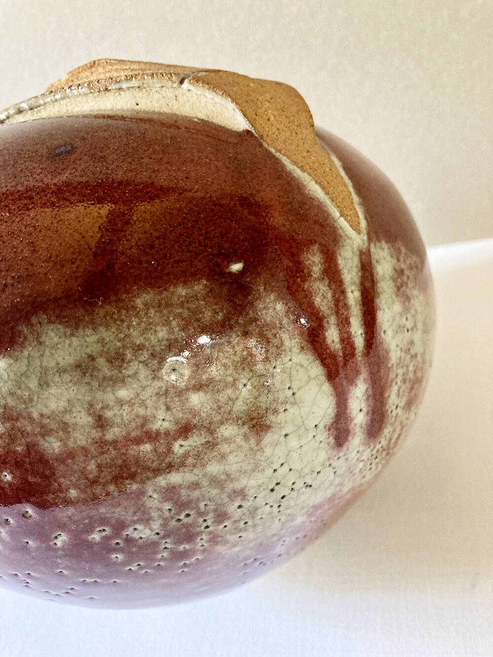 Vase en céramique de Nouméa signé