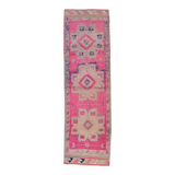 Soft Pink Vintage Runner Rug, 91x304Cm