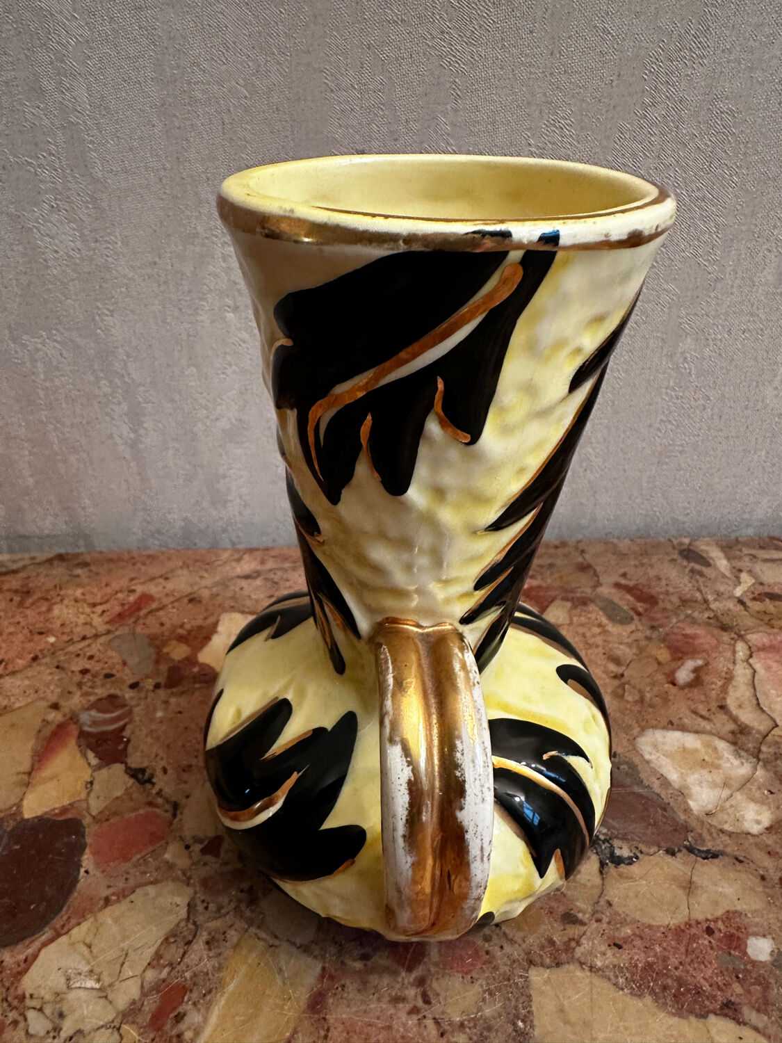 Vintage amphora vase signed JTF from Vallauris