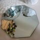 Octagonal bevelled tabletop mirror