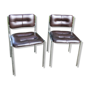 Paire de chaises vintage