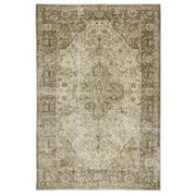 Vintage Turkish Handknotted Wool Rug. Rustic Area Carpet for Cozy Farmhouse Interiors