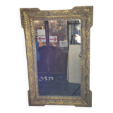 Ancien miroir doré Napoléon III,  91×61cms